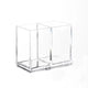 Transparent Acrylic Makeup Organizer Box - 3-5 Grid Brush Holder & Storage for Desk