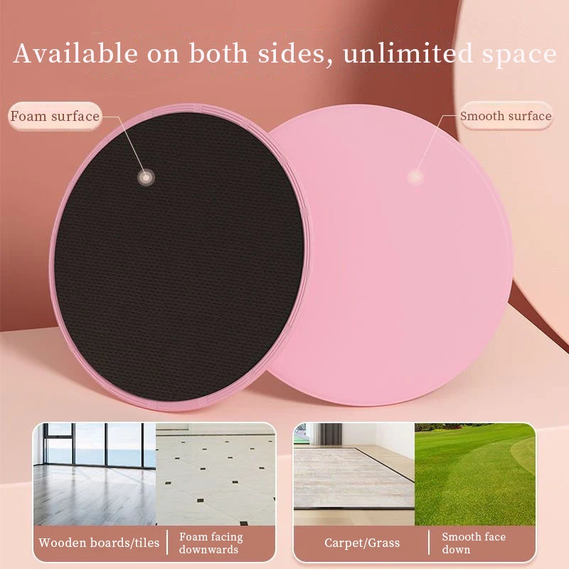 2 Pcs Fitness Core Sliders – Gliding Discs for Full-Body Workouts & Abdominal Training