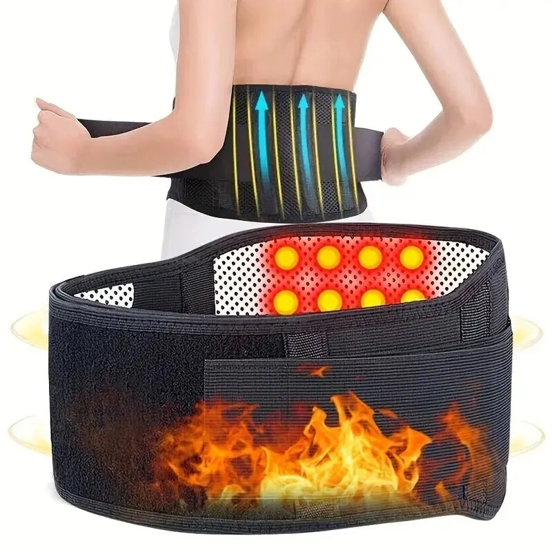 Adjustable Self-heating Magnetic Therapy Back And Waist Support 1pc