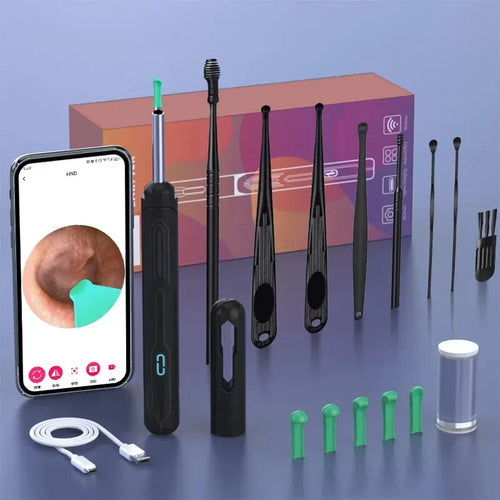 Wireless Ear Cleaner with Camera & LED Lights | 3.6mm Slim Lens for Ear Wax Removal