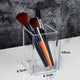 Transparent Acrylic Makeup Organizer Box - 3-5 Grid Brush Holder & Storage for Desk