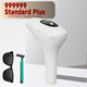 IPL 999,999 Flashes Laser Epilator, Painless Permanent Hair Removal Device for Women and Men, Bikini & Body Use