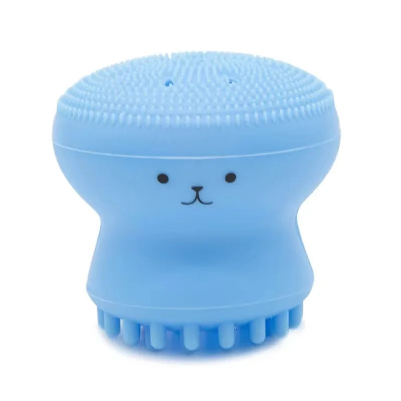 Mini Silicone Face Cleansing Brush – Soft Deep Pore Cleanser & Exfoliator Tool for Gentle Skin Care