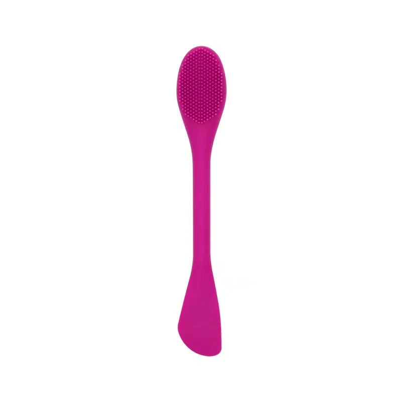 Double Headed Silicone Face Cleansing Scrubber Brush – Facial Mask Applicator & Makeup Brush for Skin Care