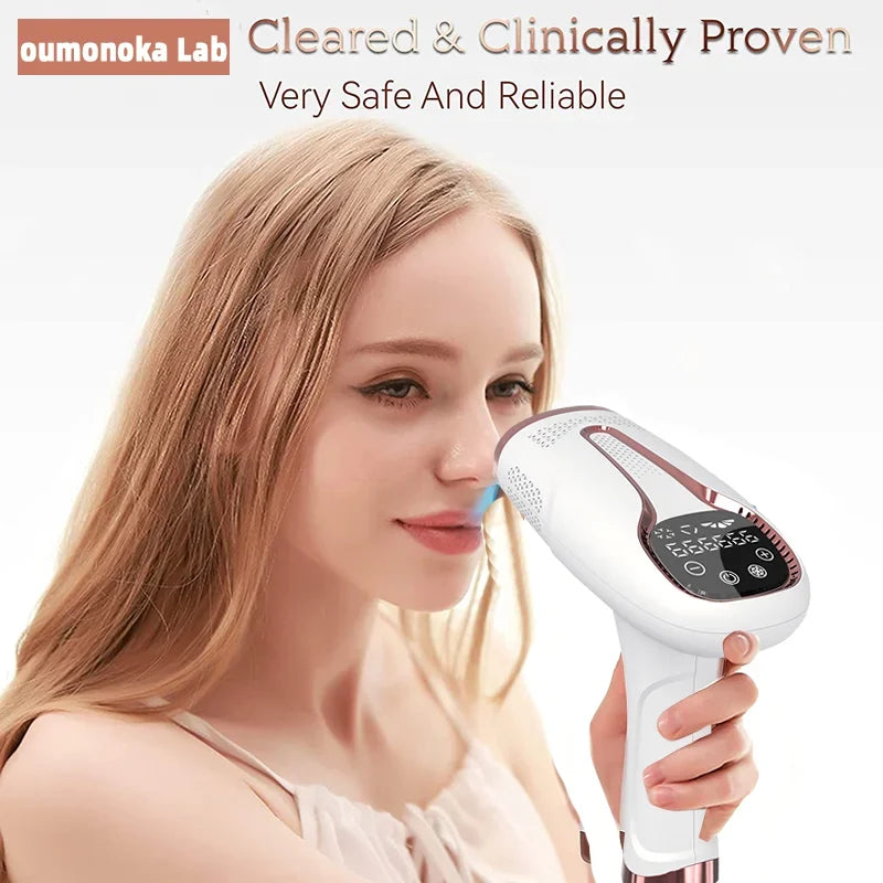 IPL Laser Epilator 999,999 Flashes Painless Hair Removal for Women & Men, Bikini & Body Trimmer, Home Use