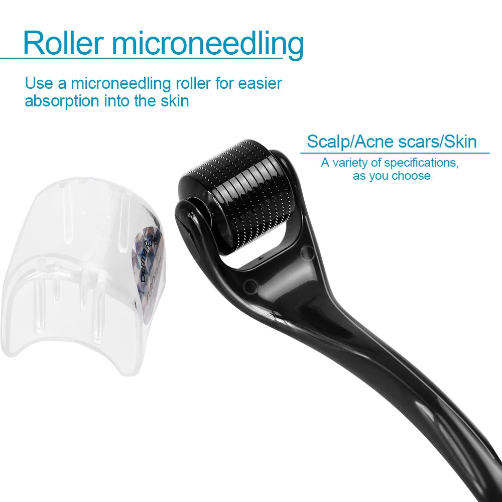 540 Micro Needle Derma Roller - Skincare Tool for Wrinkles, Scars & Skin Tightening