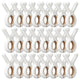 12/24 Plastic Clothes Pins for Laundry – Beach Towel Clips, Blanket & Clothespins for Clothesline and Hanging Rack