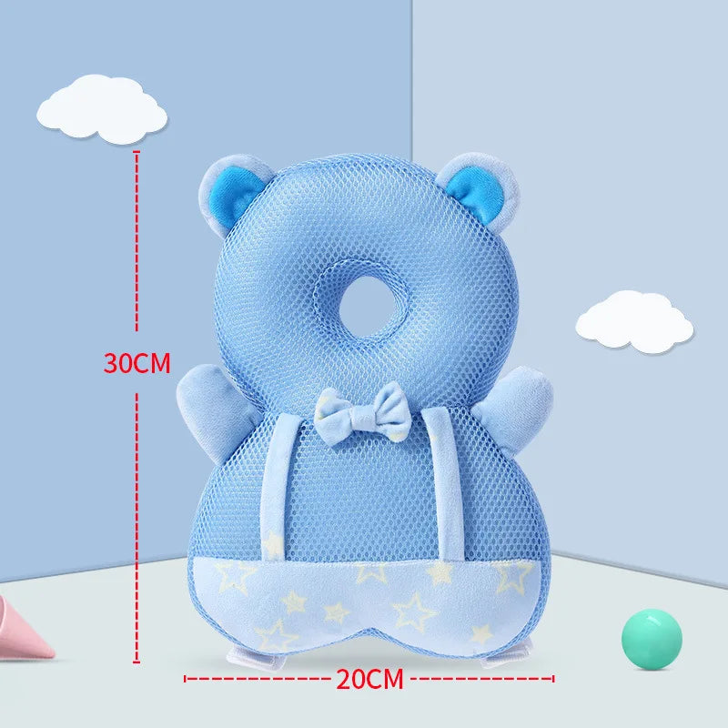 Baby Head Pillow Backpack – Anti-Fall Headrest for Toddler, Soft Neck Protection Pad