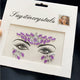 3D Rhinestone Face Tattoo Stickers Colored Glitter Crystal/1Pcs