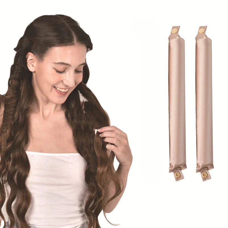 Heatless Hair Curlers Satin Curling Rod Headband – No Heat, Soft Foam Rollers for Overnight Curls, Comfortable Styling Tools