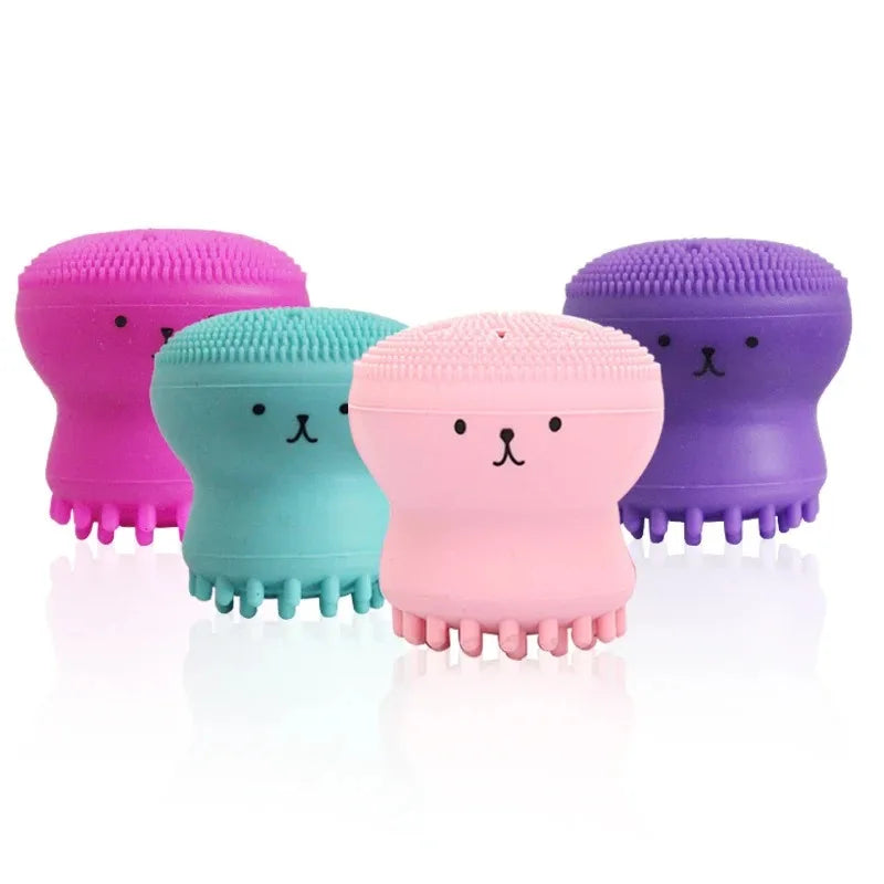 Mini Silicone Face Cleansing Brush – Soft Deep Pore Cleanser & Exfoliator Tool for Gentle Skin Care