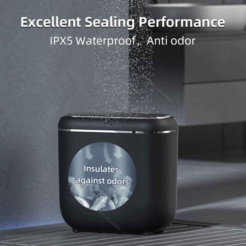 14L Bathroom Smart Sensor Trash Can - Automatic, Waterproof & Charging Wastebin