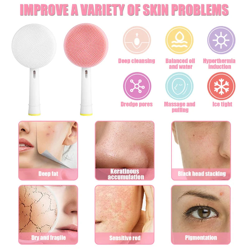 Replacement Brush Heads for Oral-B – Silicone Face Cleansing & Massage Brush Head