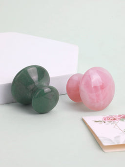 Natural Jade Mushroom Gua Sha Board – Face, Body & Back Massager for Facial Lifting, Skin Firming, and Relaxation