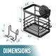 Shower Caddy 2-Pack with Hooks & Soap Holder, No Drilling, Heavy Duty Bathroom Organizer