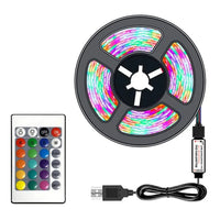 10M 2835 USB LED Strip Light RGB – Remote Control, Flexible Tape Lights for TV & Desktop Backlighting