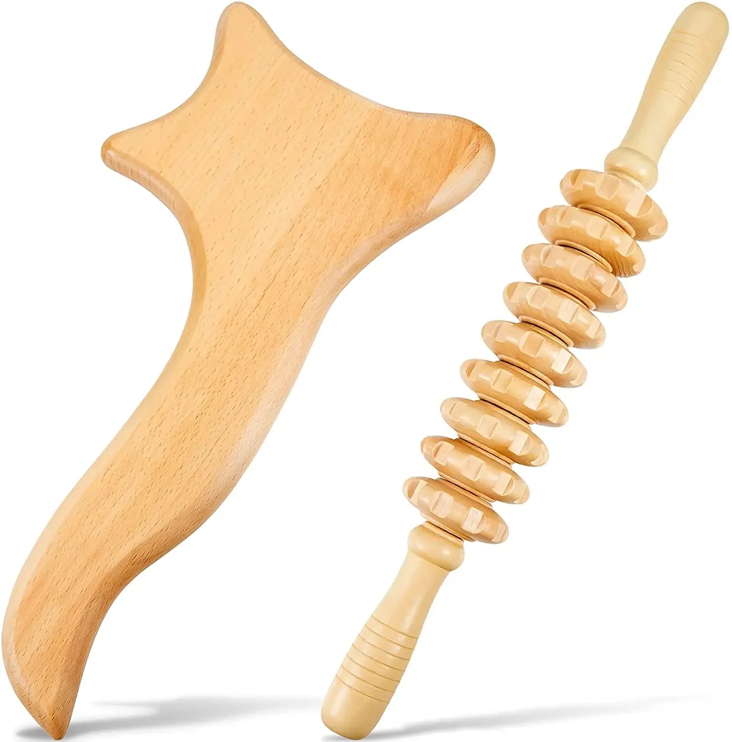 Wooden Therapy Massage Set – Anti-Cellulite & Body Slimming Gua Sha Tools (2/4/6/8PCS)