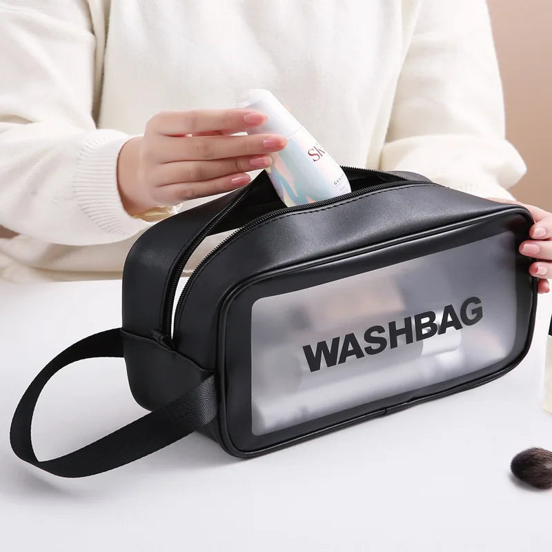 Waterproof Makeup Bag - Large Capacity & Dust-Proof Travel Organizer