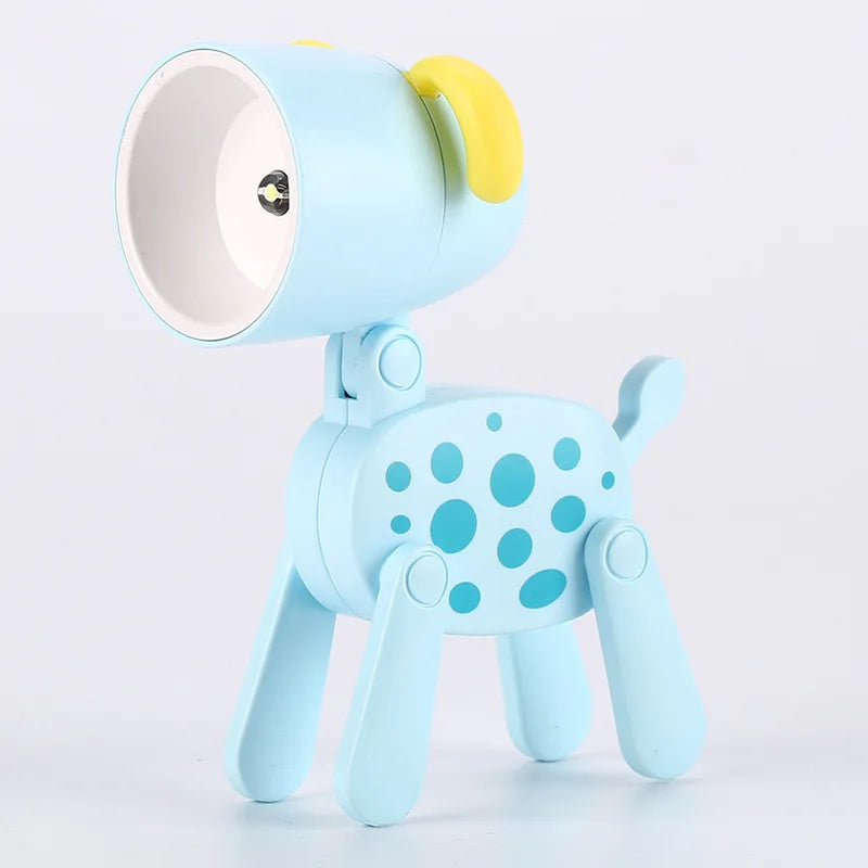 LED Night Light - Mini Folding Desk Lamp, Cute Pet Lights (Dog & Deer) Portable Night Light, Ideal Gift for Students and Living Room Decor