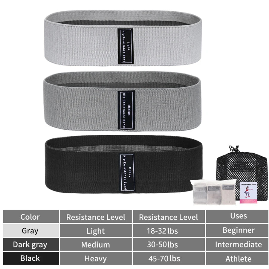 Fabric Resistance Bands for Squat Glute Workout & Hip Exercise