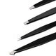 Professional Stainless Steel Tweezers – Precision Set for Eyebrows & Hair Removal (4 Pcs)