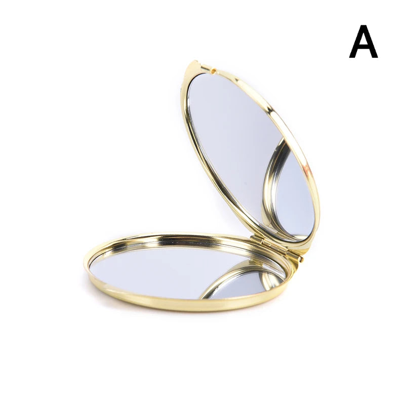 Compact Round Makeup Mirror – Magnifying Cosmetic Mirror for Purse, Travel, Home & Office Use