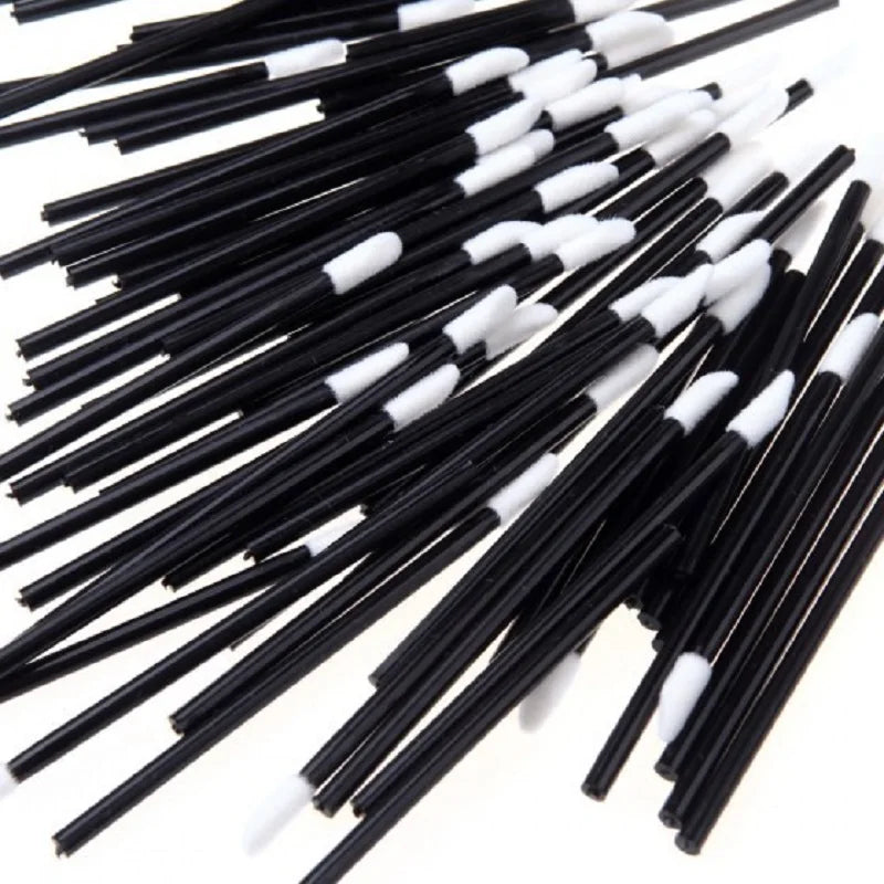 Disposable Makeup Brushes - Lip & Eyelash Applicators (5/50/100 Pcs)