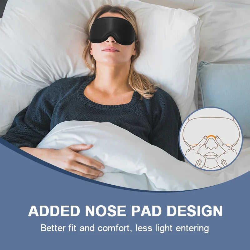 Eye Mask for Sleeping 3D Contoured Cup Blindfold Concave Molded Night