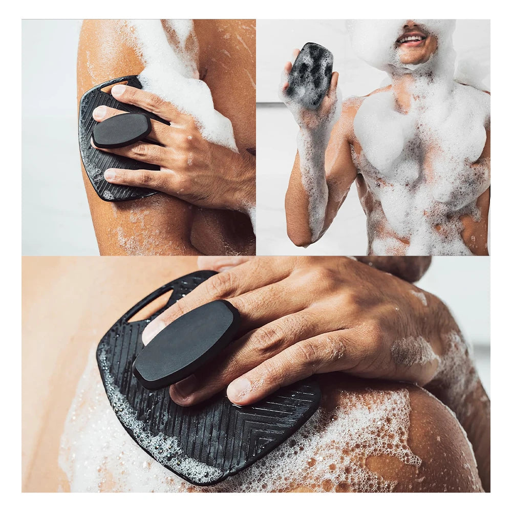 Exfoliating Silicone Body Scrubber | Deep Clean & No-Slip Handle for Shower & Skincare