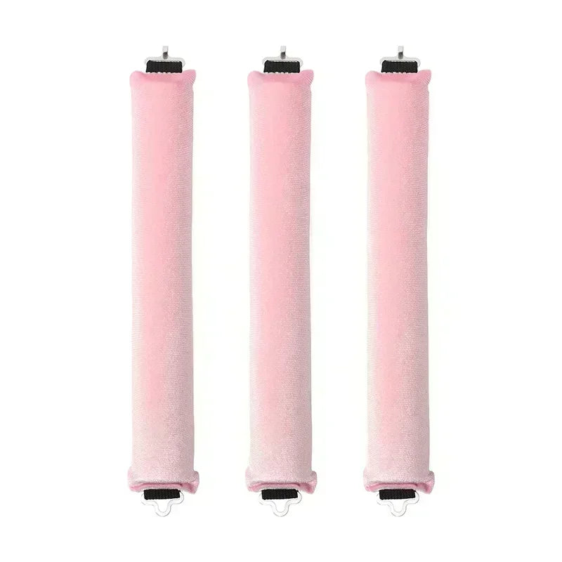 Heatless Hair Curler Set - Satin Sleeping Cap & Curling Rods for No Heat Curls
