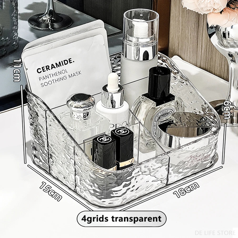 Makeup Storage Organizer - Clear Skincare Organizer for Vanity, Lipstick, Cosmetic, and Perfume Holder