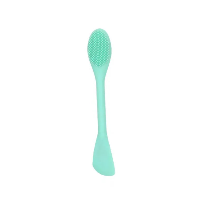 Double Headed Silicone Face Cleansing Scrubber Brush – Facial Mask Applicator & Makeup Brush for Skin Care