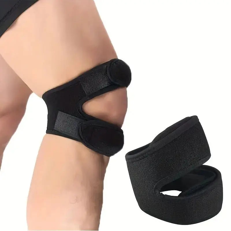 Tcare 1 Pc Sports Kneepad – Double Patellar Support Strap, Open Knee Brace Pad for Fitness & Joint Injury Protection