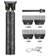Vintage T9 Hair Clipper – Electric Rechargeable Hair Cutting Machine, Professional Men’s Shaver & Barber Trimmer (Dragon/Buddha Design)