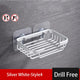 RustProof Space Aluminum Wall Mounted Shower Shelf with Suction Cup