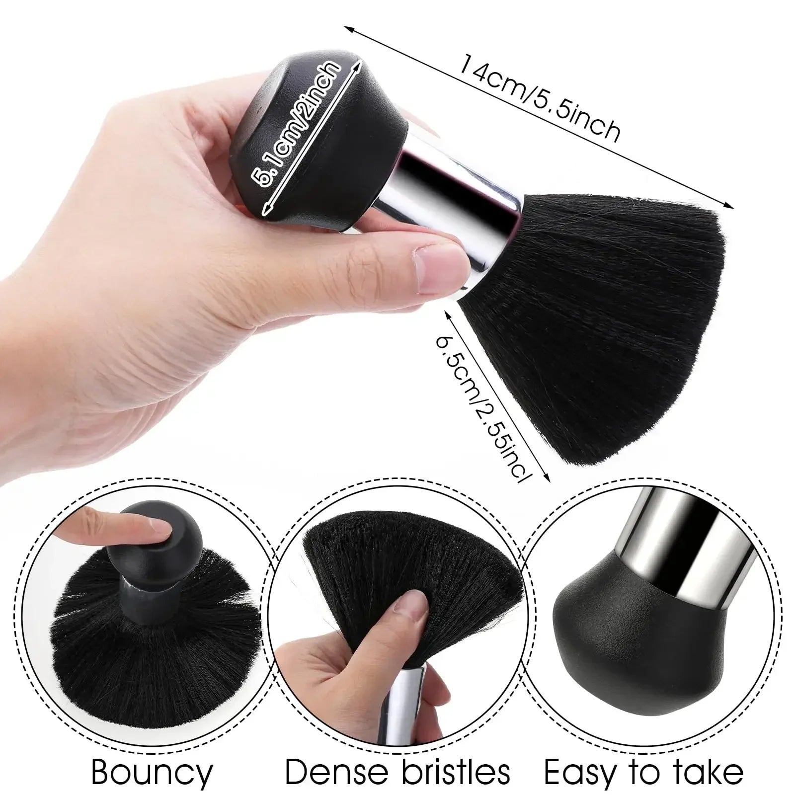 Professional Soft Hair Brush Neck Face Duster Hair Cutting Broken Hair