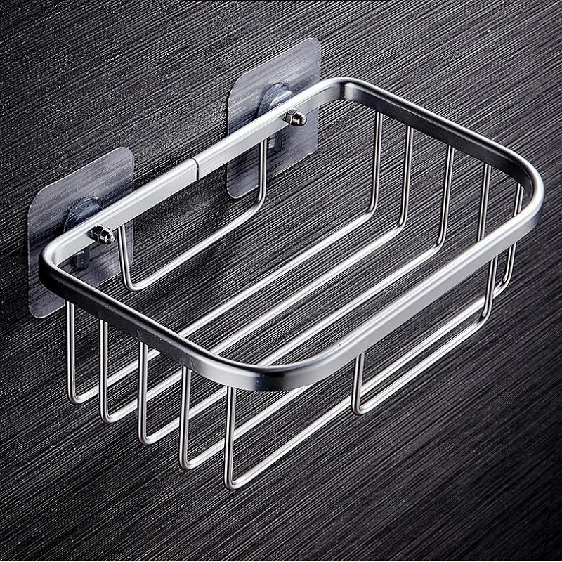RustProof Space Aluminum Wall Mounted Shower Shelf with Suction Cup