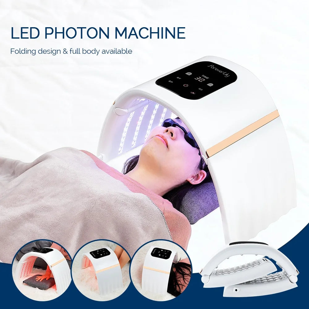 7-Color LED Photon Therapy Mask - Face, Neck & Body Skincare Device