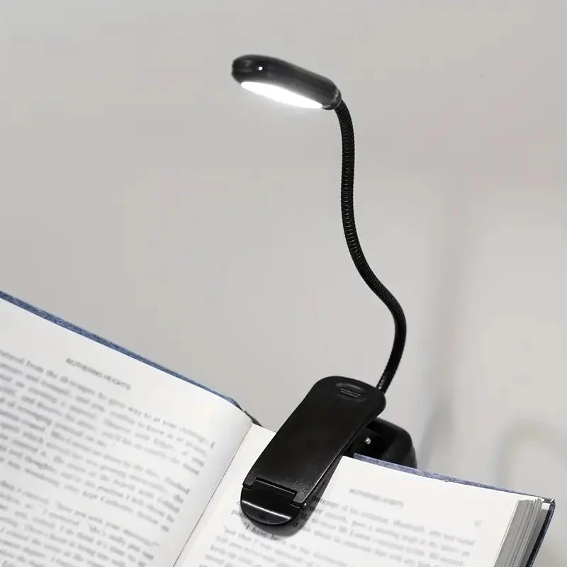 Mini Portable LED Book Light - Adjustable Eye Protection Reading Lamp, Flexible, Battery-Powered, Ideal for Study and Bedroom