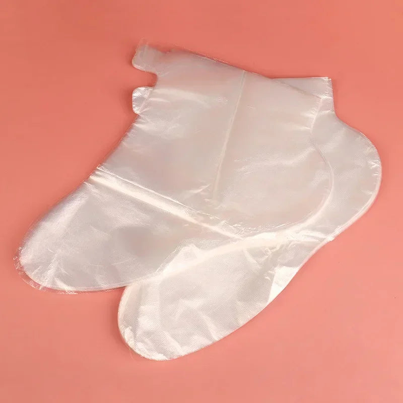 Transparent Disposable Foot Bags - Detox SPA Covers for Pedicure Prevention