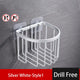 RustProof Space Aluminum Wall Mounted Shower Shelf with Suction Cup