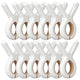 12/24 Plastic Clothes Pins for Laundry – Beach Towel Clips, Blanket & Clothespins for Clothesline and Hanging Rack