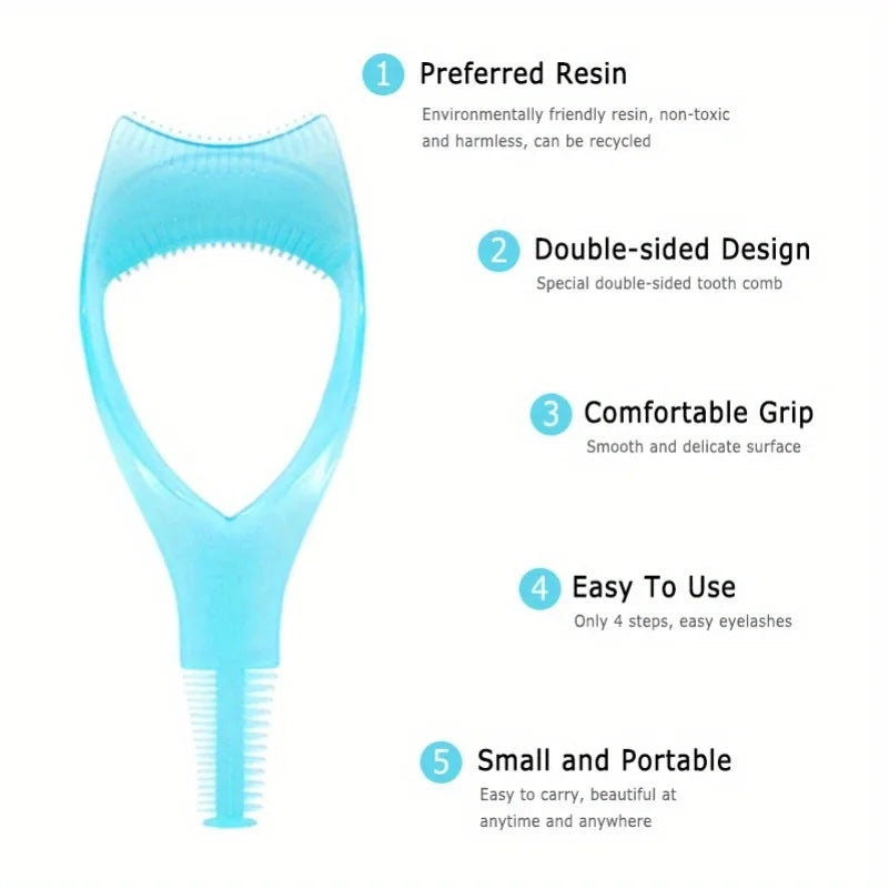 3-in-1 Mascara Applicator Template | Eyelash Curler Guard