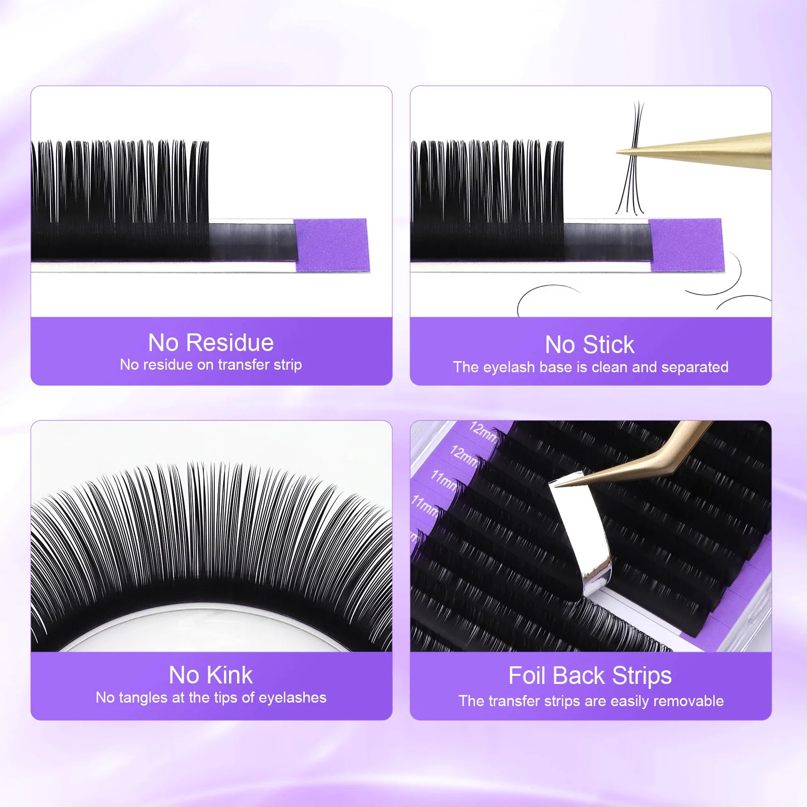 Premium Classic Individual Lashes - Black Eyelash Extensions