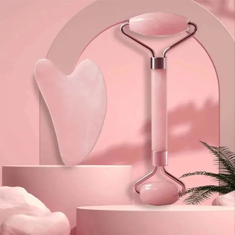 Face & Neck Massager Resin Roller – Double-Ended Beauty Scraping Stick for Relaxation, Blood Circulation, and Skin Care