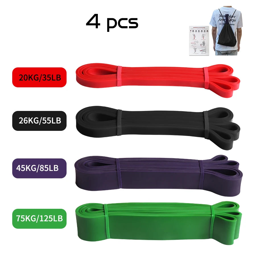 Heavy Duty Latex Resistance Band – Exercise Elastic Band for Strength Training, Pull-Up Assist, Pilates, and Fitness Workouts