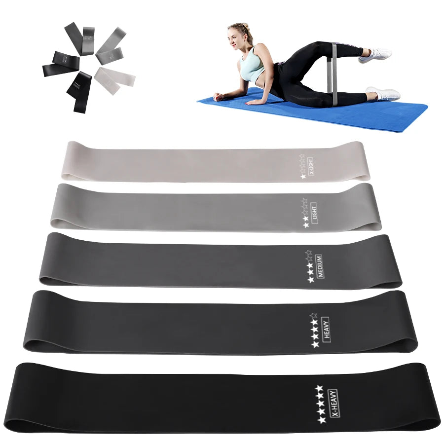 Fitness Resistance Bands – Elastic Stretching Bands for Yoga, Pilates, Crossfit & Home Gym Workouts