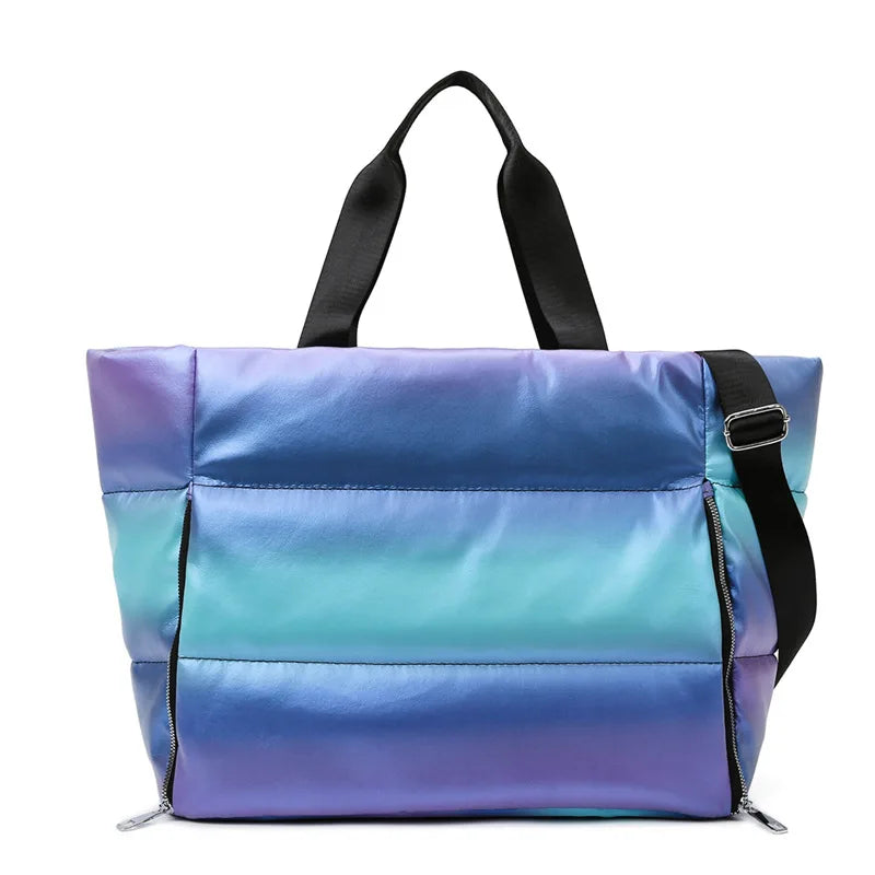 Yoga Mat Bag for Women - Large Capacity Gym Travel Tote with Wet-Dry Separation