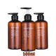 Refillable Shampoo & Conditioner Dispenser Set – Printed Letter Design for Bathroom & Shower