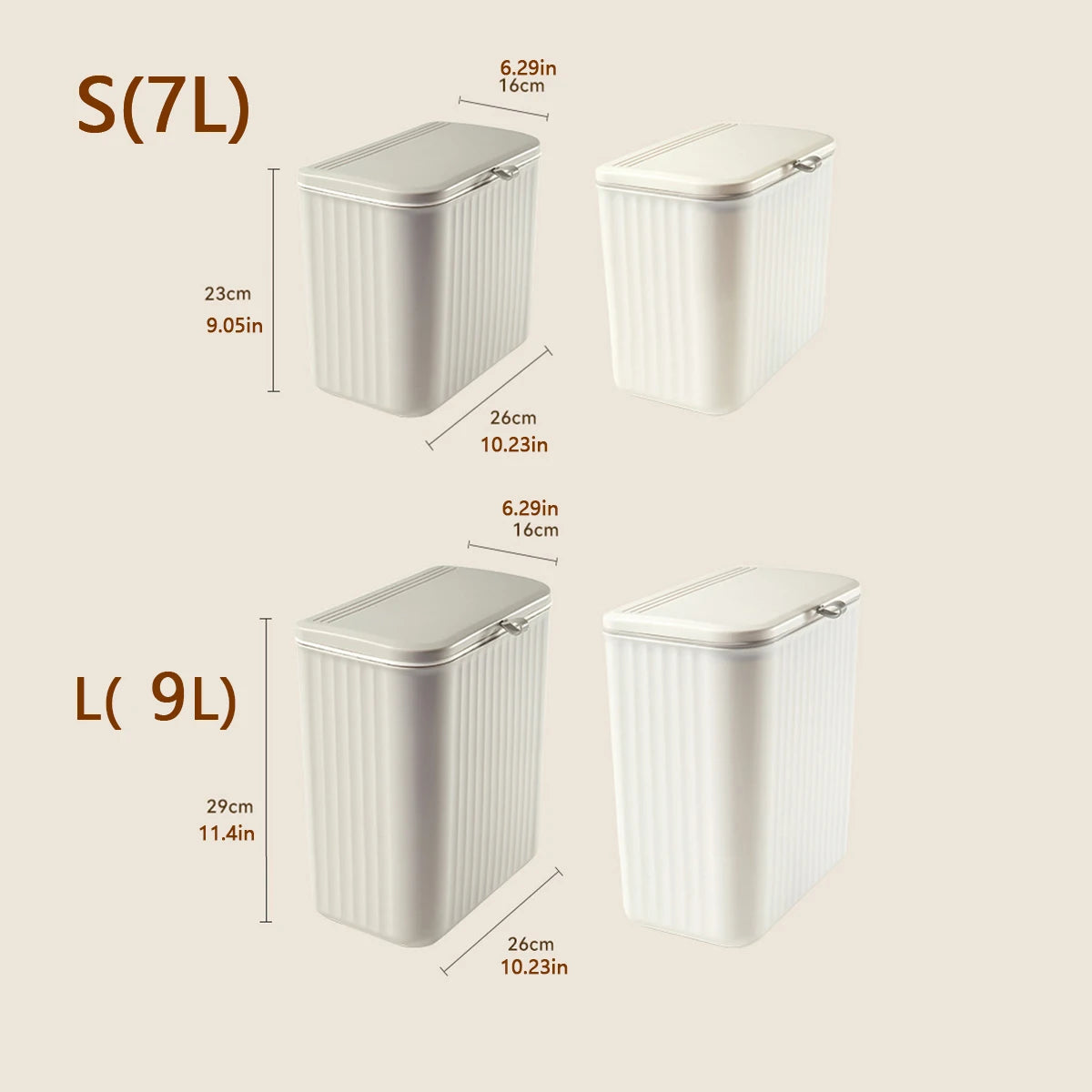 Kitchen Wall-mounted Trash Can - Household Kitchen Waste Storage Bin with Toilet Paper Holder